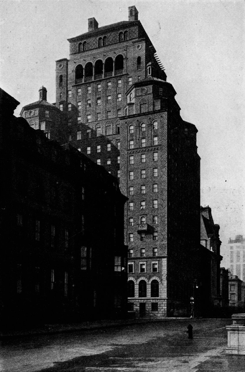 Utsikt sørover på Madison Avenue i Fraternity Clubs Building, New York City, 1924 av Unbekannt