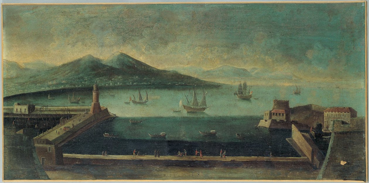 Utsikt over Argostoli på øya Cephalonia, ca 1770-1790 av Unbekannt