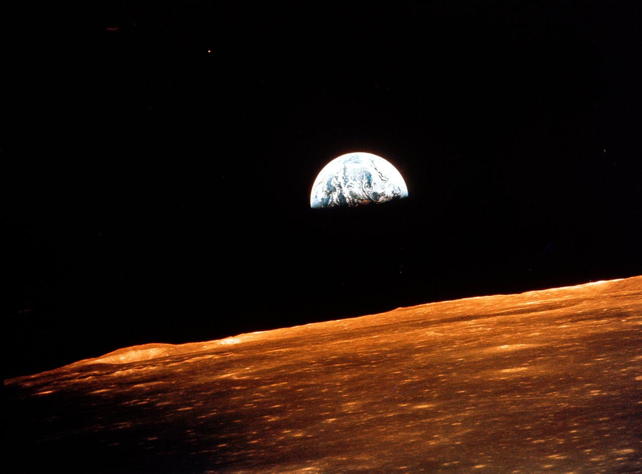 Utsikt over jorden fra Apollo 10 i bane rundt månen, 1969 av Unbekannt