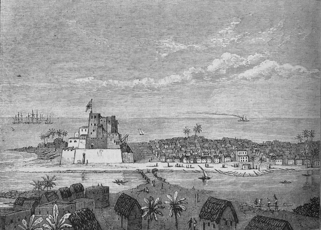 Utsikt over Elmina, c1880 av Unbekannt