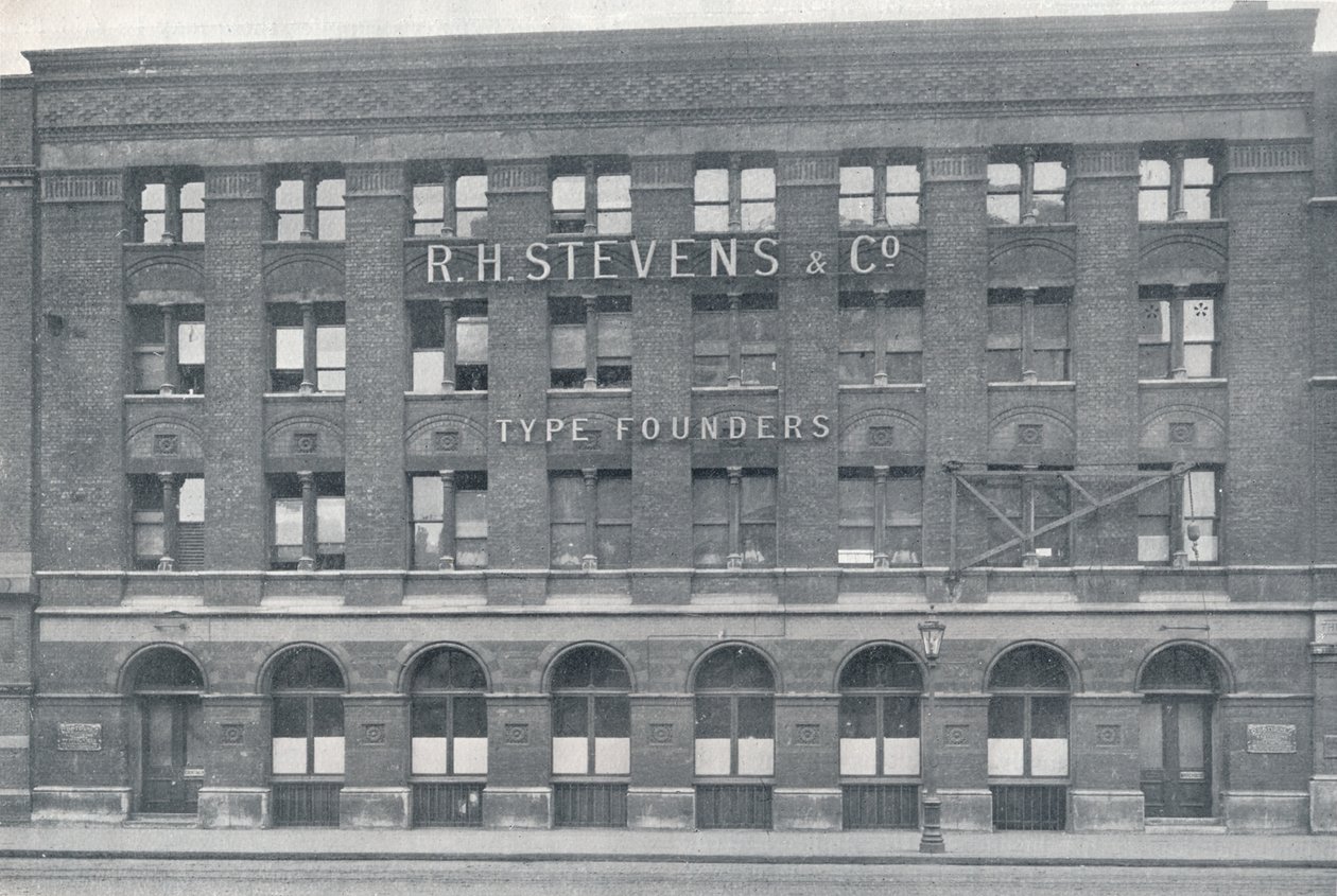 Utsikt over Foundry, Southwark Street, 1909. av Unbekannt