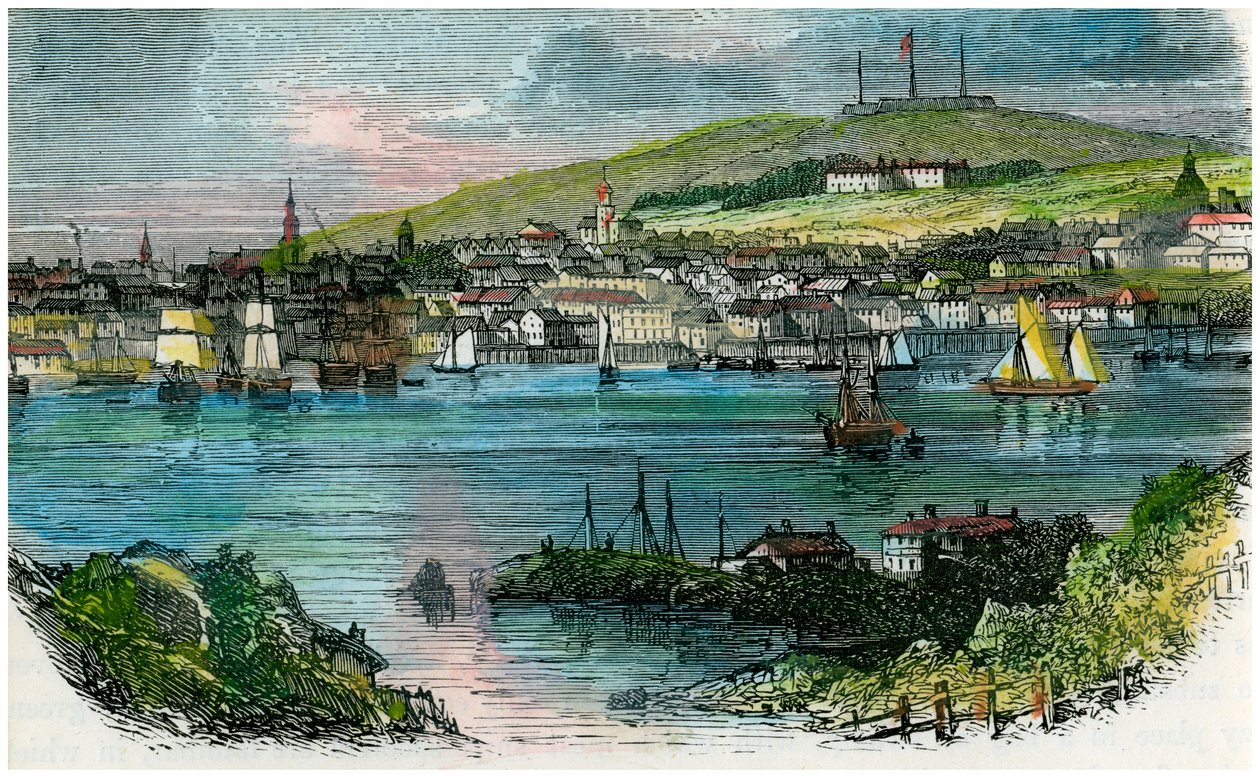 Utsikt over Halifax, Nova Scotia, c1870 av Unbekannt