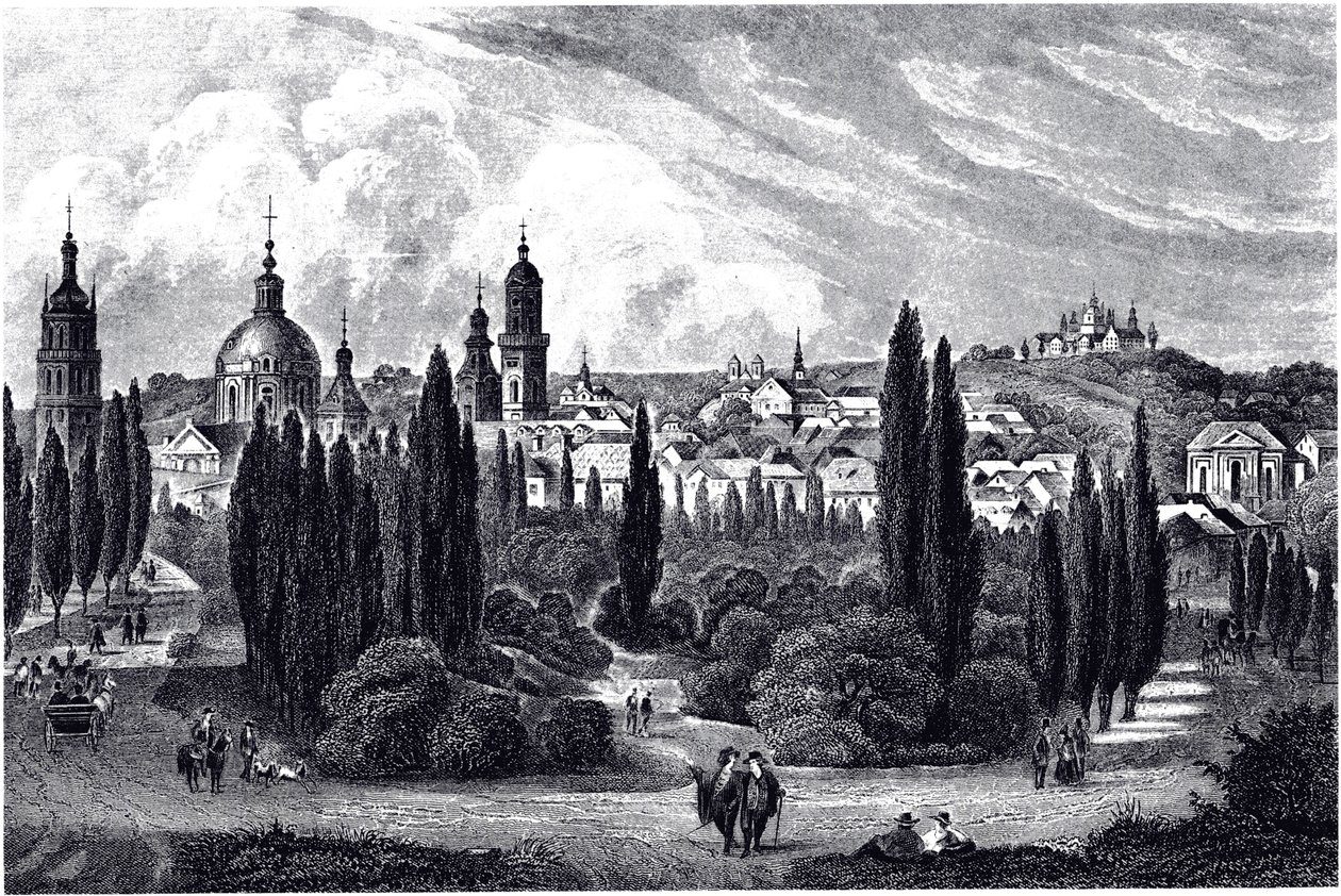 Utsikt over Lemberg, ca 1845 av Unbekannt