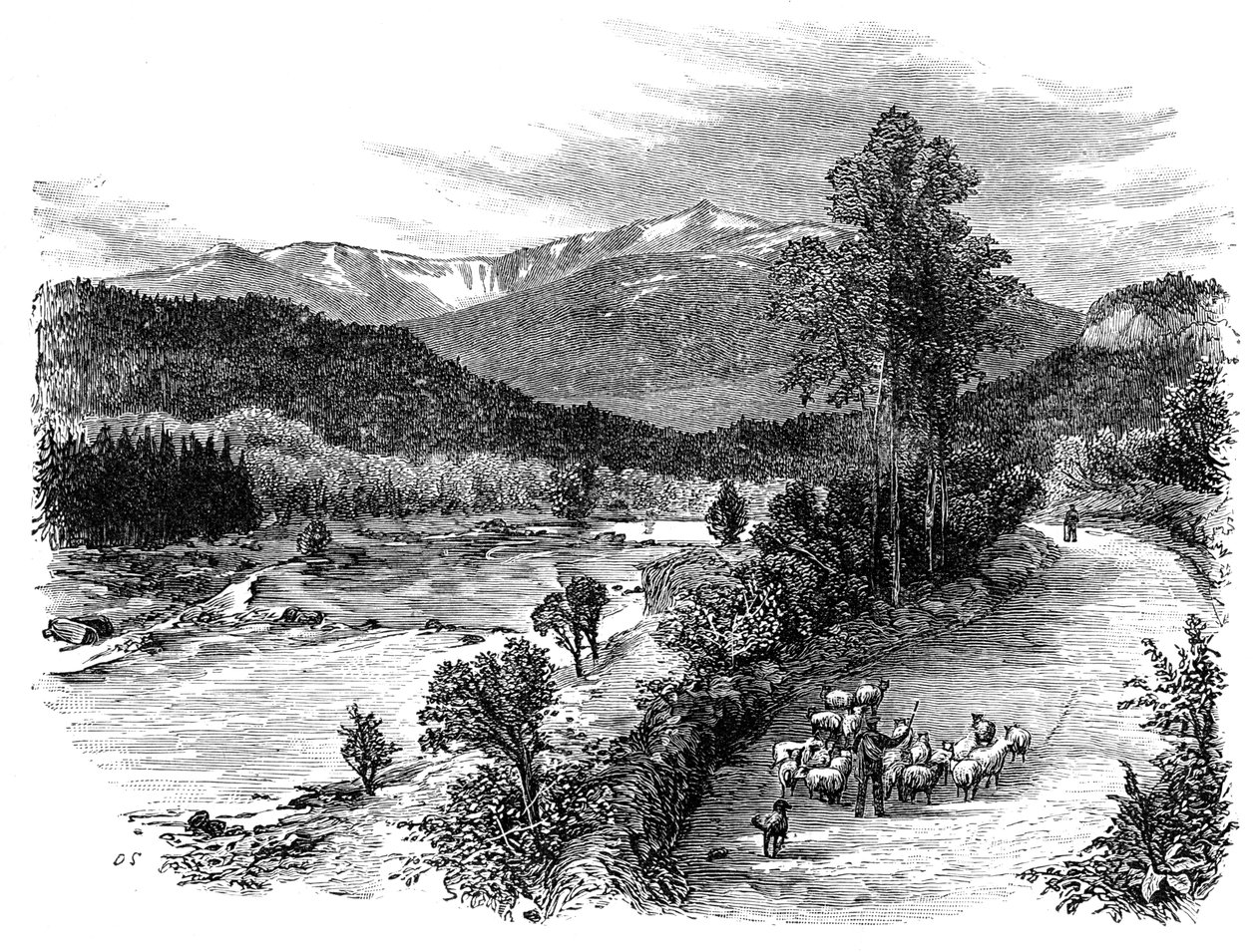 Utsikt over Lochnagar, Skottland, 1900 av Unbekannt