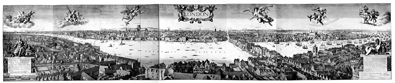 Utsikt over London, c1650, 1800-tallet av Unbekannt
