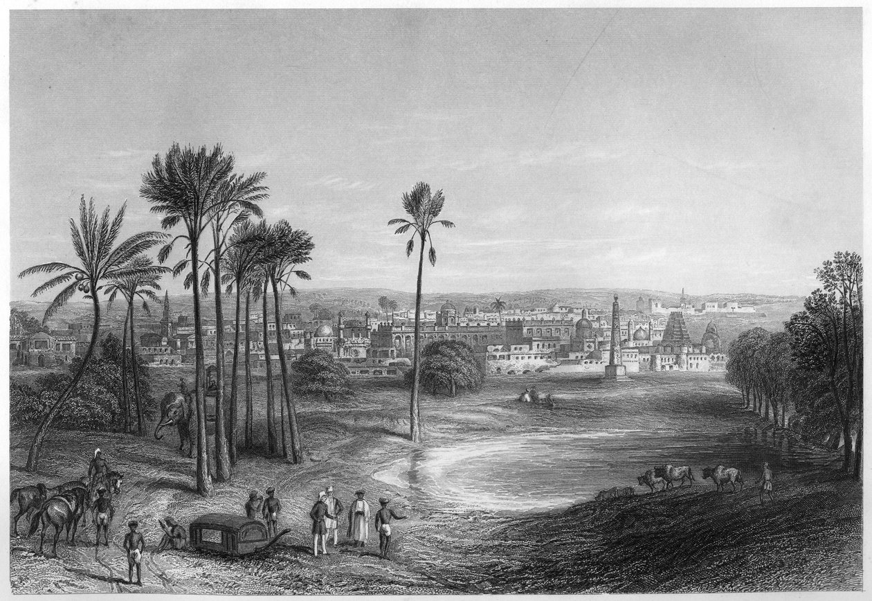 Utsikt over Madras, India, c1860 av Unbekannt