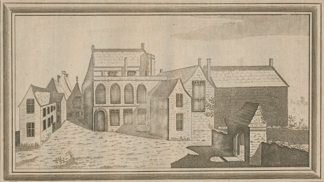 Utsikt over Minster Lovel Priory i fylket Oxford, 1784 av Unbekannt