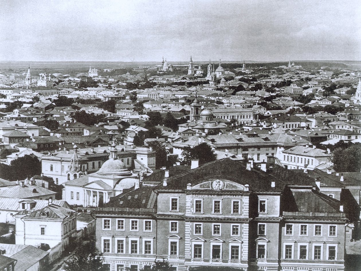 Utsikt over Moskva fra Ivan den store klokketårnet, Russland, 1884 av Unbekannt