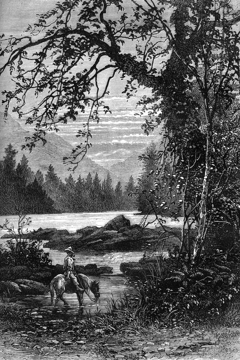 Utsikt over North Carolina, sent på 1700-tallet c1880 av Unbekannt