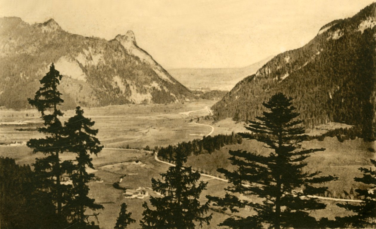 Utsikt over Oberammergau, c1922. av Unbekannt