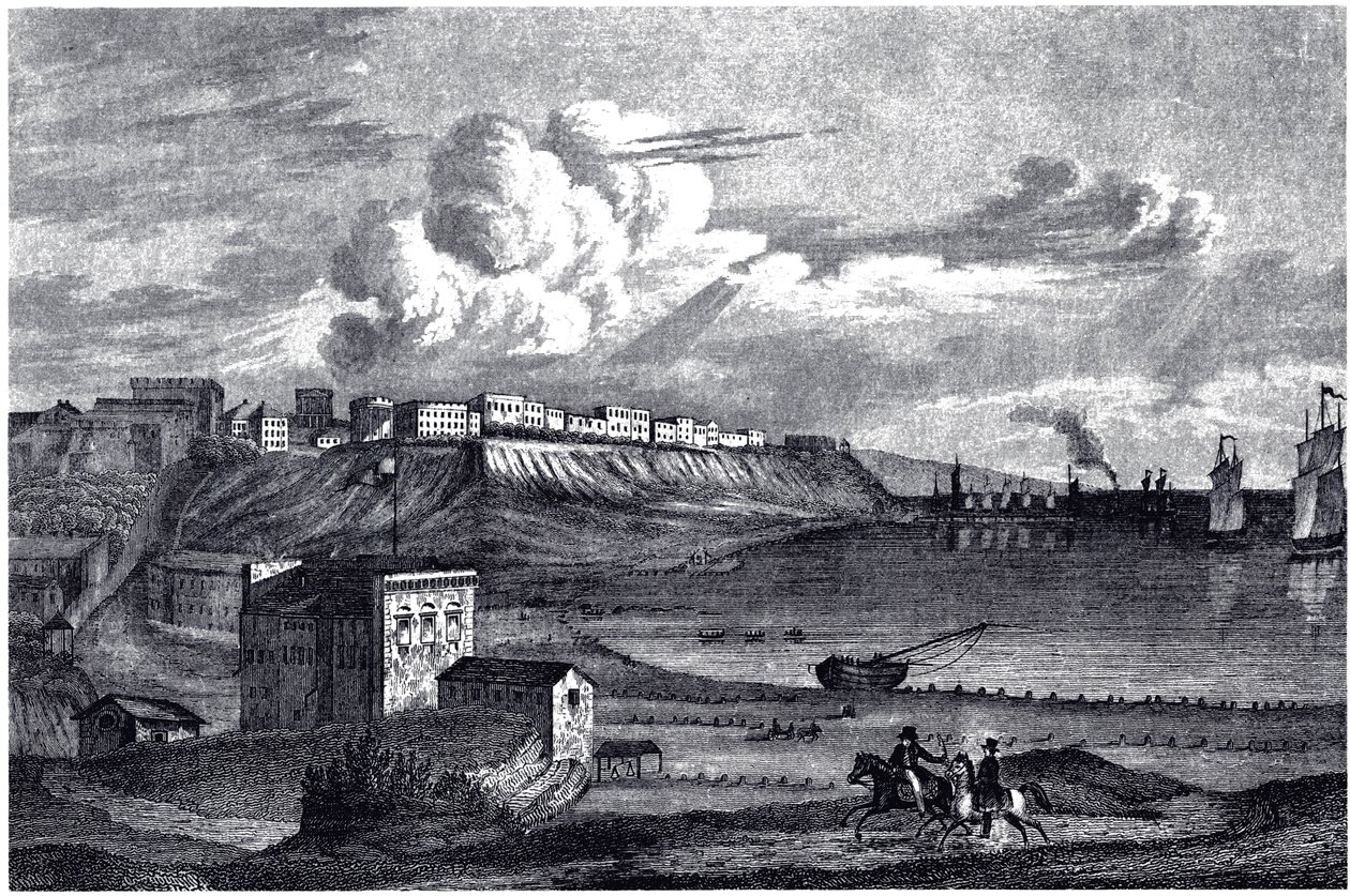 Utsikt over Odessa, ca. 1830 av Unbekannt