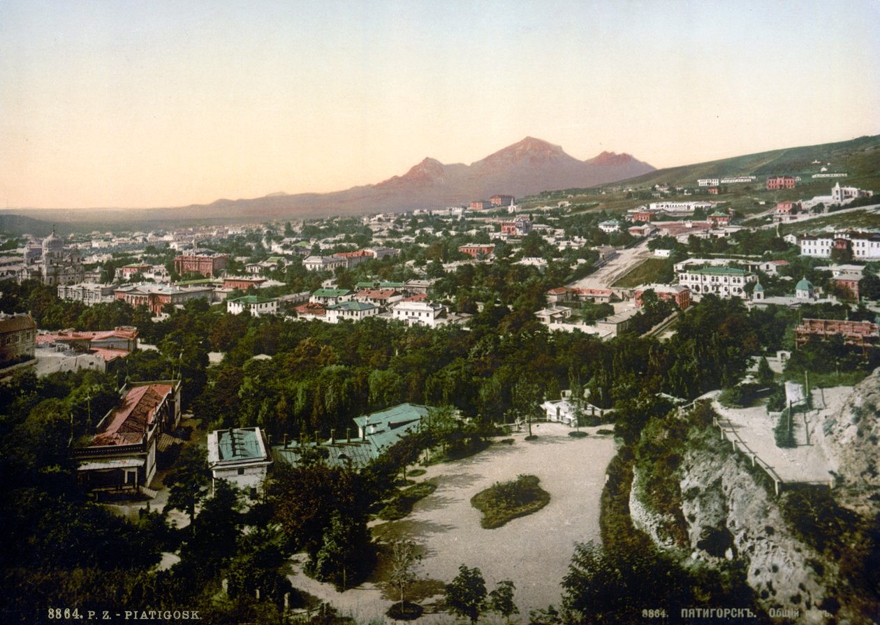 Utsikt over Pyatigorsk, Russland, 1895 av Unbekannt