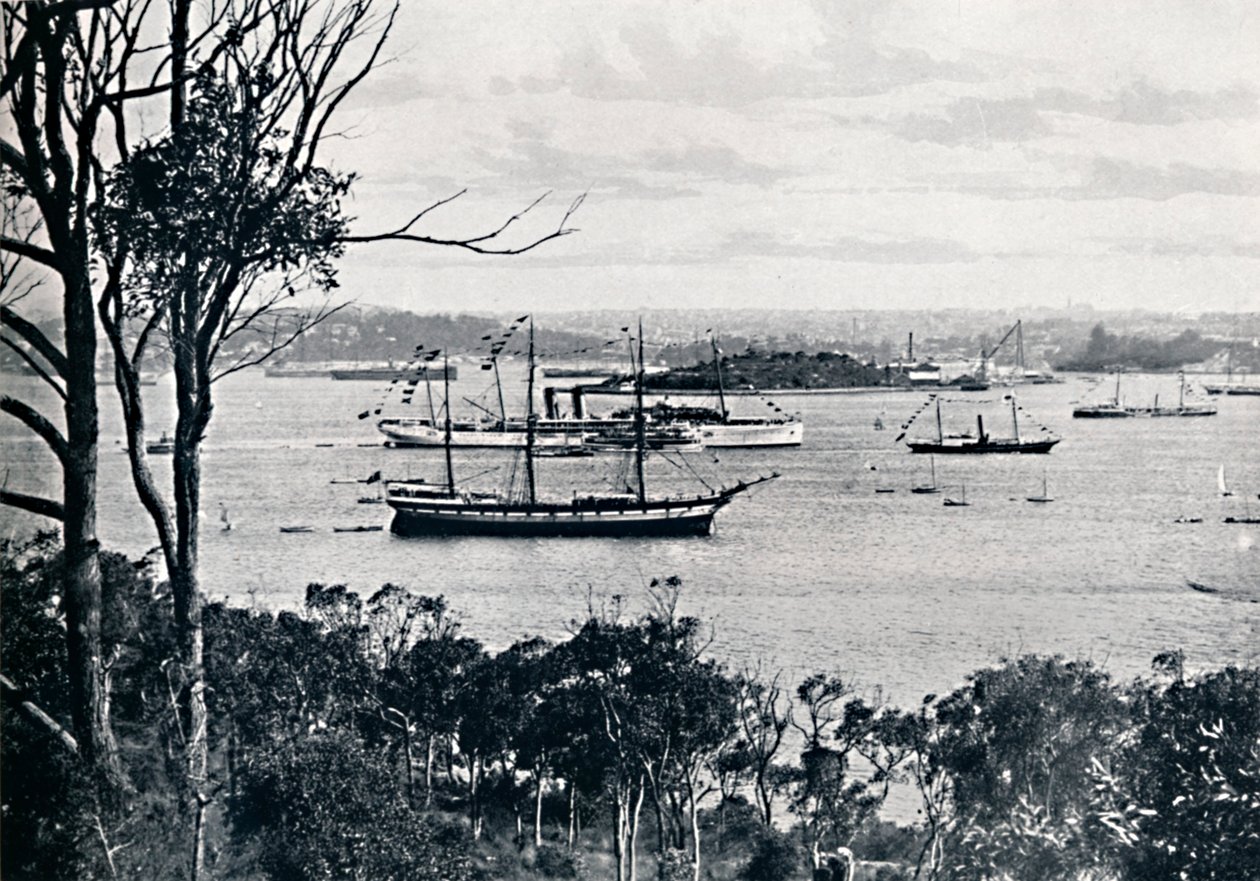 Utsikt over Sydney Harbour fra North Shore, nr. 1, c1900. av Unbekannt