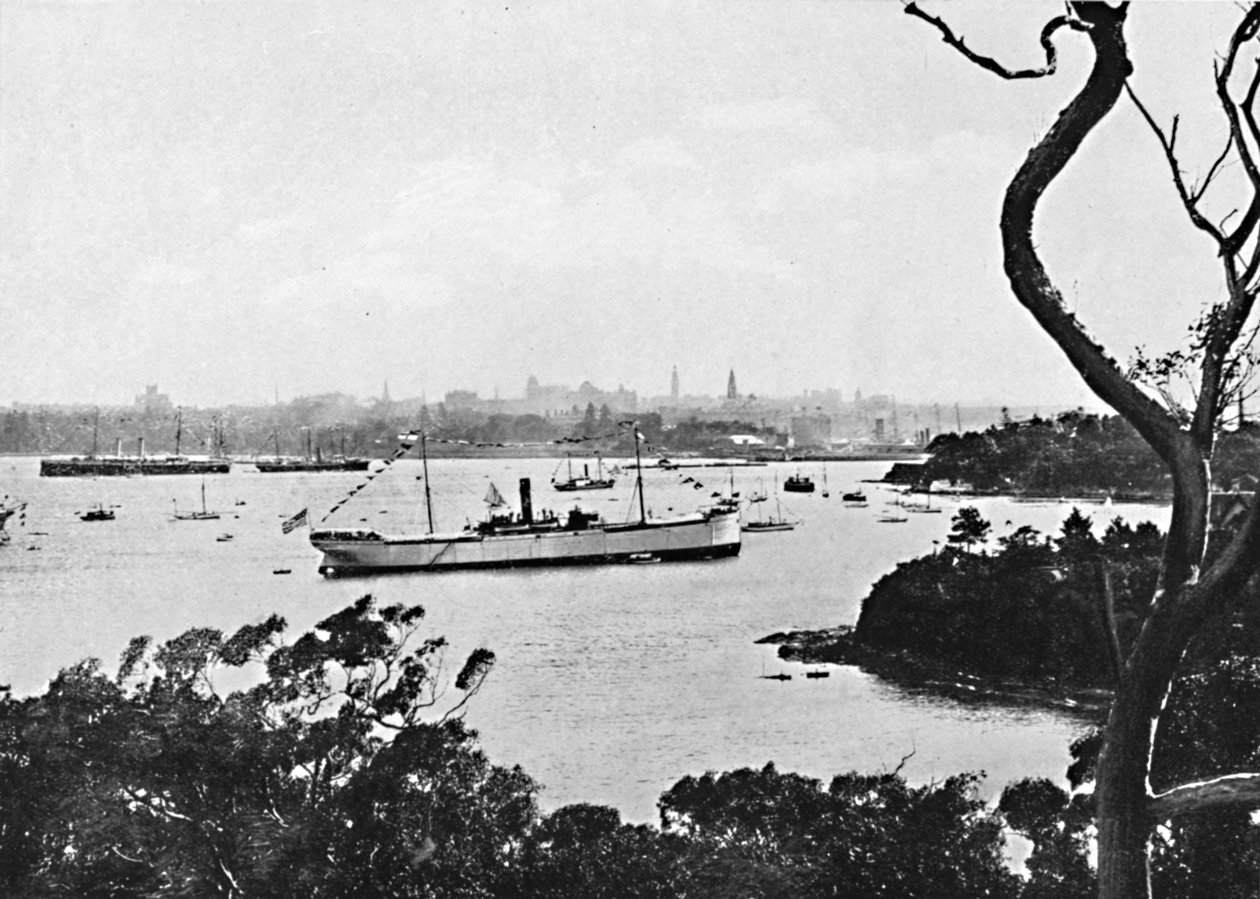 Utsikt over Sydney Harbour fra North Shore, nr. 2, c1900. av Unbekannt