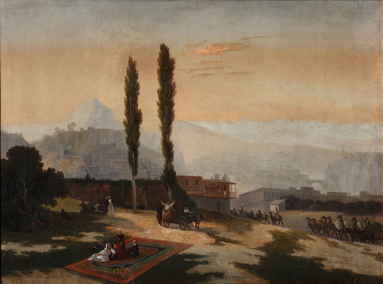 Utsikt over Tiflis, 1890 av Unbekannt