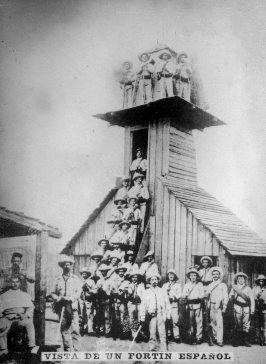 Utsikt over et spansk fort, 1800-tallet, 1920-tallet av Unbekannt
