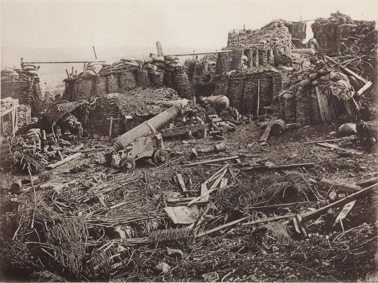 Utsikt over den tredje bastionen i Sevastopol, 1856 av Unbekannt