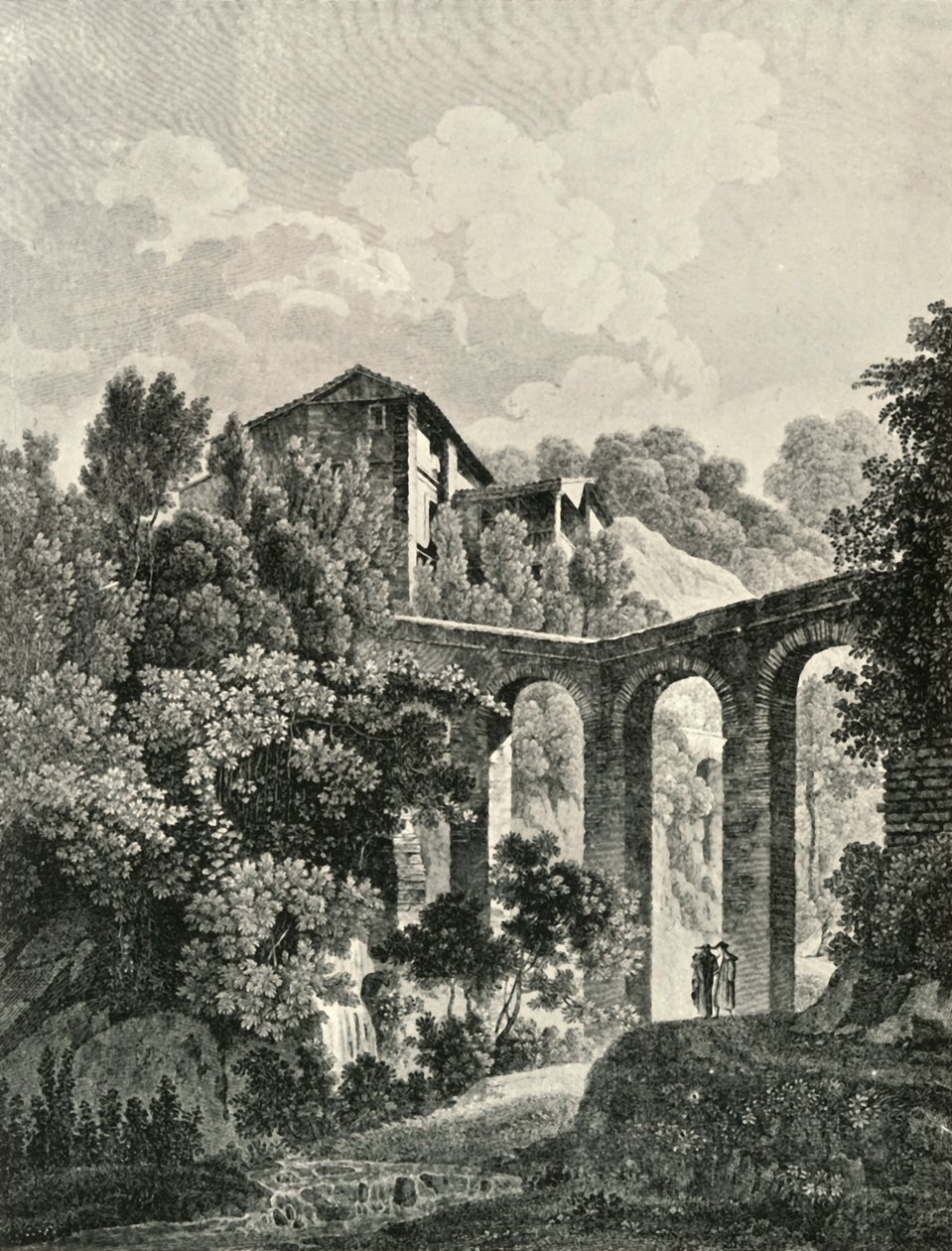 Utsikt over akvedukten, nær Alhambra, 1800-tallet, 1907. av Unbekannt