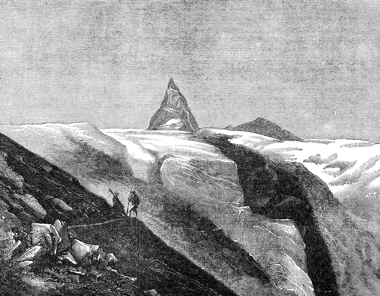 Utsikt over Matterhorn, slutten av 1800-tallet av Unbekannt