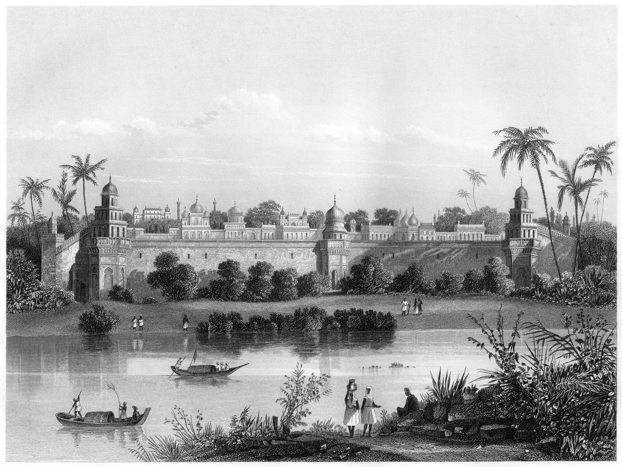 Utsikt over palasset i Agra, fra elven, c1860 av Unbekannt