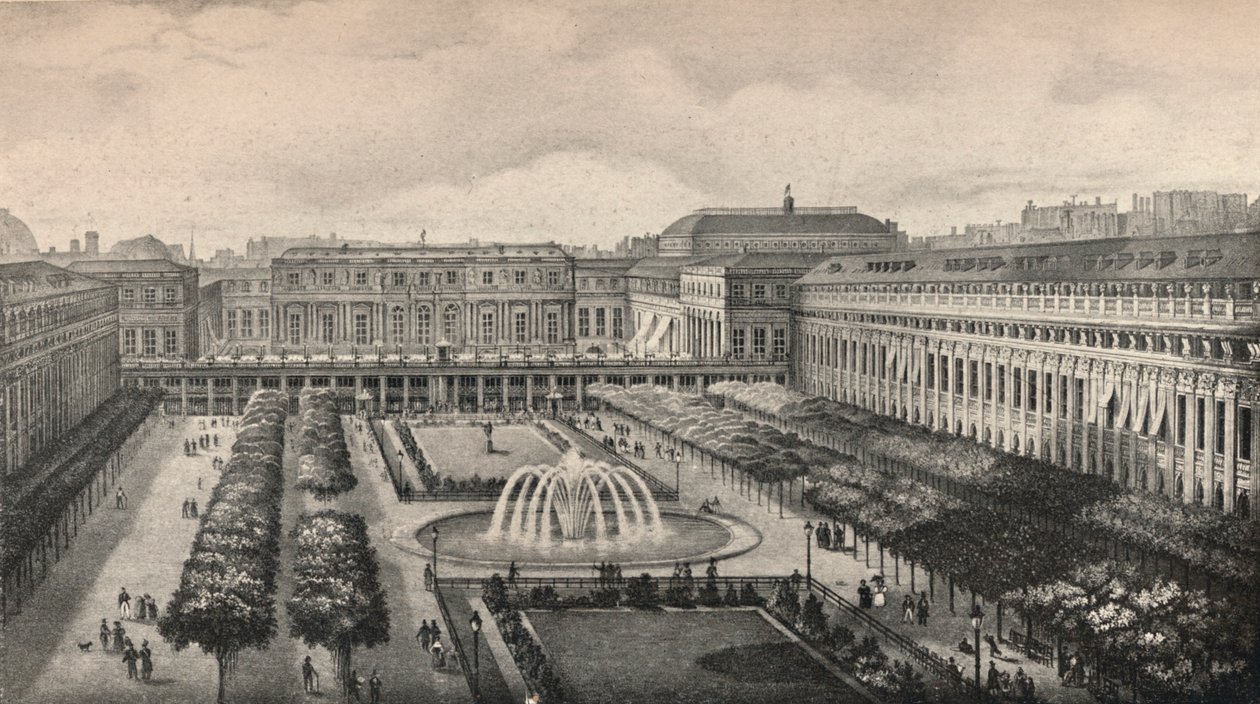 Utsikt over Palais-Royal i 1834, 1915 av Unbekannt