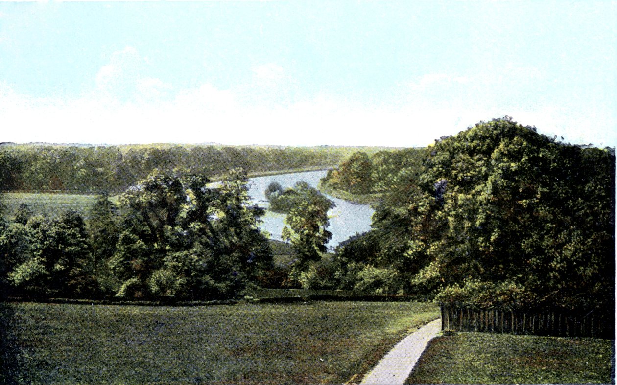 Utsikt over Themsen fra Richmond Hill, London, 1900-tallet av Unbekannt