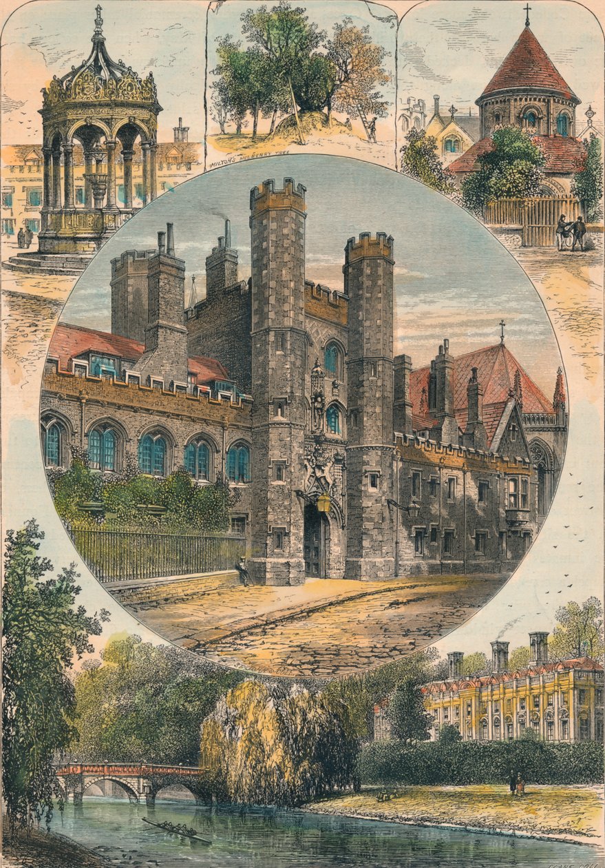 Utsikt i og om Cambridge, c1890. av Unbekannt