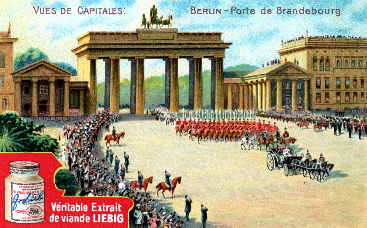 Utsikt over hovedsteder: Brandenburger Tor, Berlin, ca 1900 av Unbekannt