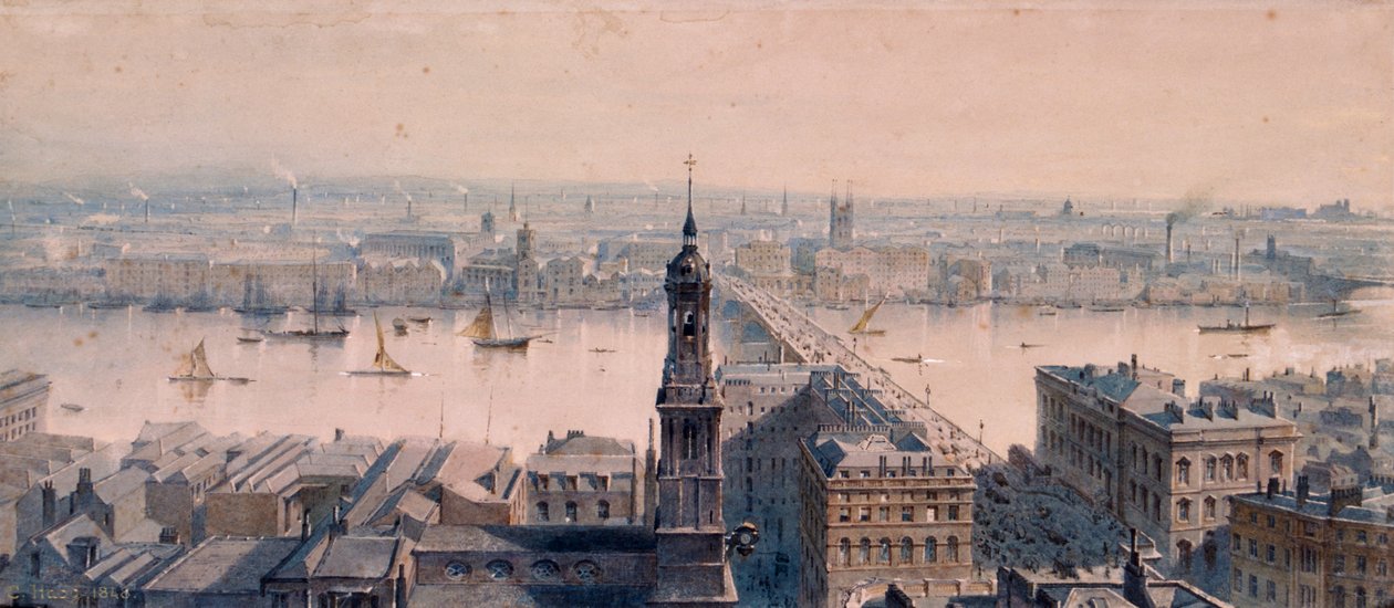 Utsikt over London av Unbekannt