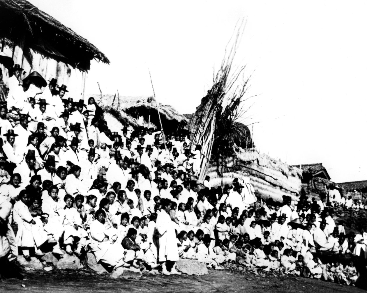 Landsbyboere, Korea, 1900 av Unbekannt