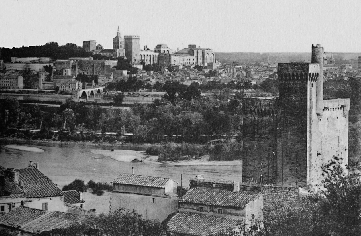 Villeneuve-Les-Avignon - Tårnet i Philippe-Le-Bel 1300-tallet., Rhônedalen. Palasset av Unbekannt
