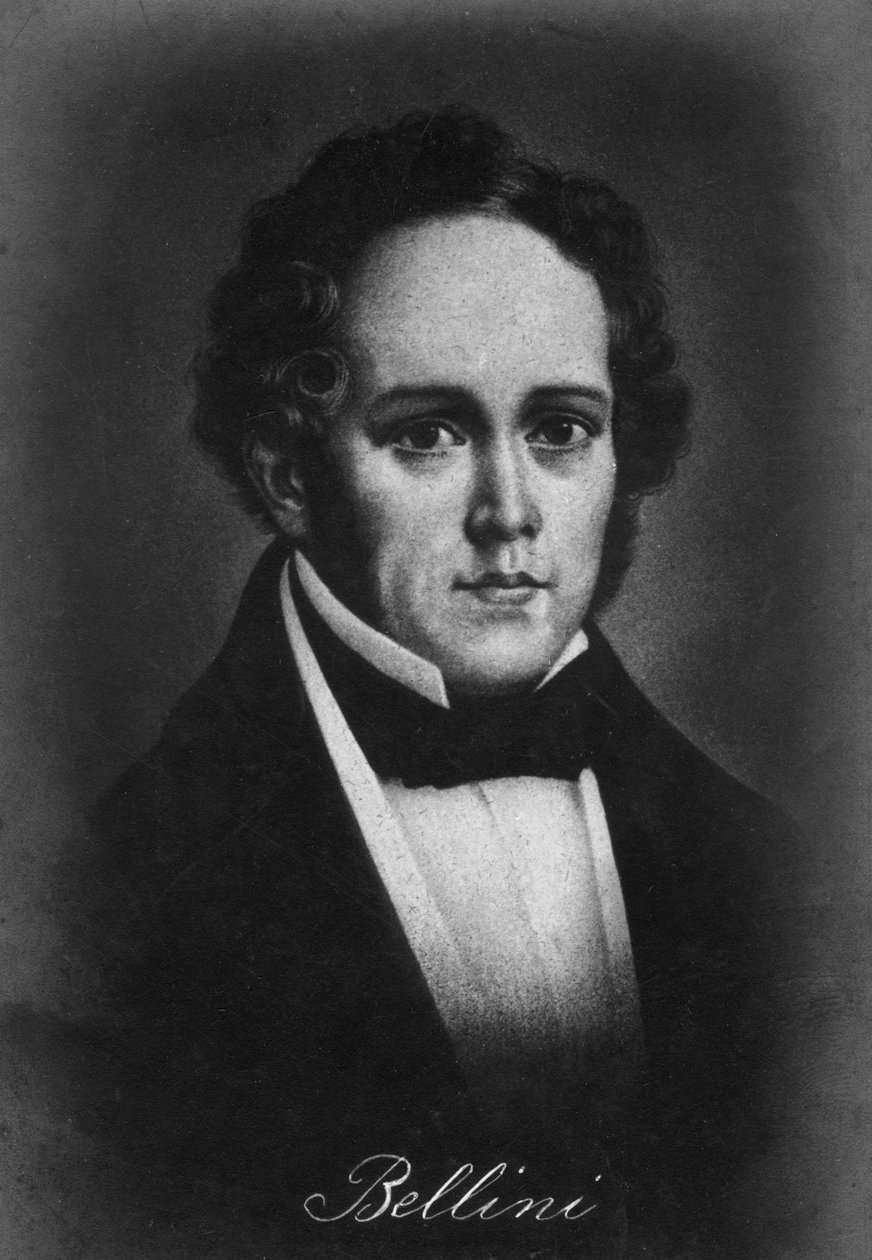 Vincenzo Bellini 1801-1835, italiensk komponist, 1900-tallet av Unbekannt