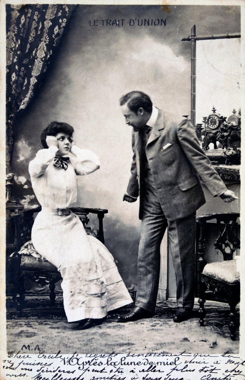 Vintage fransk postkort, c1900 av Unbekannt