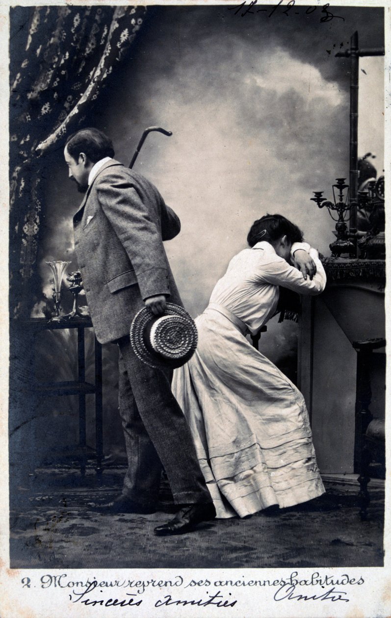 Vintage fransk postkort, c1900 av Unbekannt