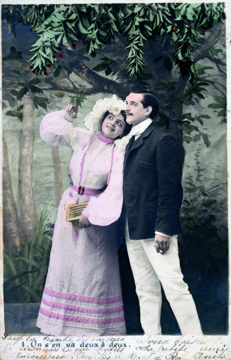 Vintage fransk postkort, c1900 av Unbekannt