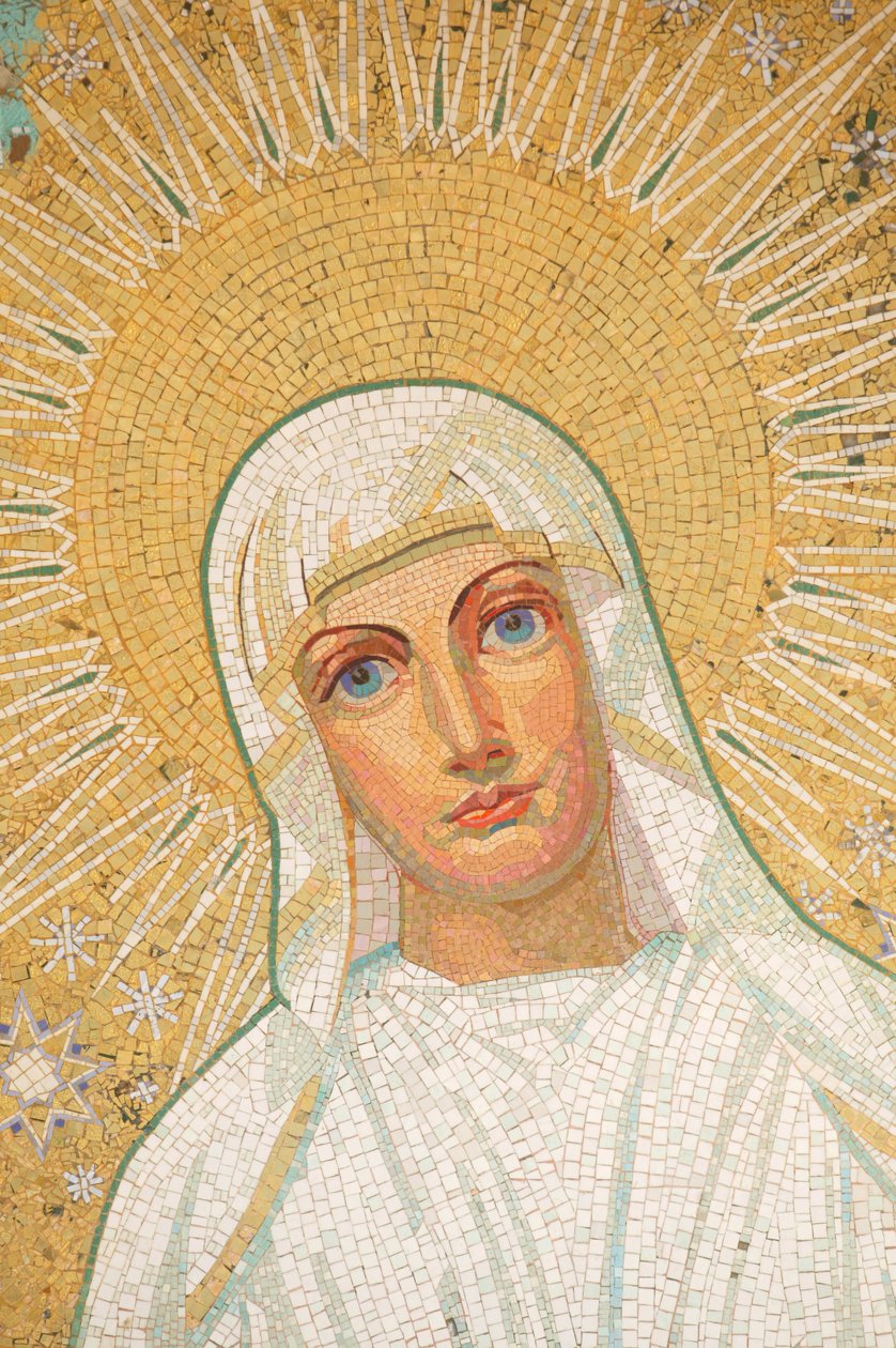 Jomfru Maria-basilikaen Vår Frue av rosenkransen, Lourdes, Frankrike av Unbekannt
