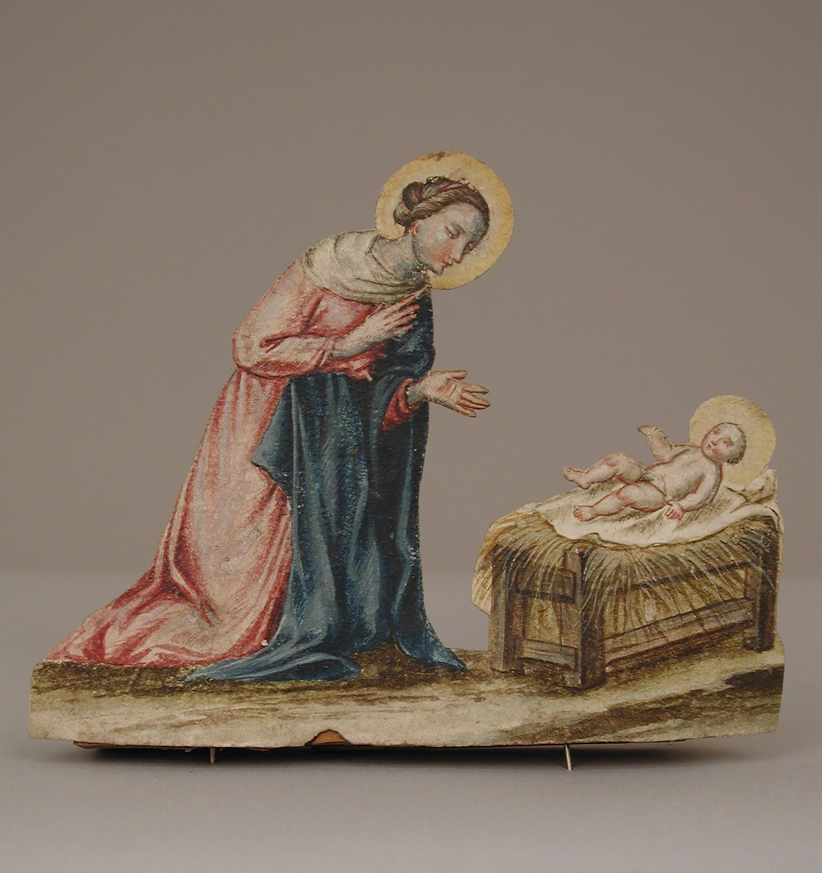 Jomfru Maria med Kristus i en krybbe, 1700-tallet. av Unbekannt