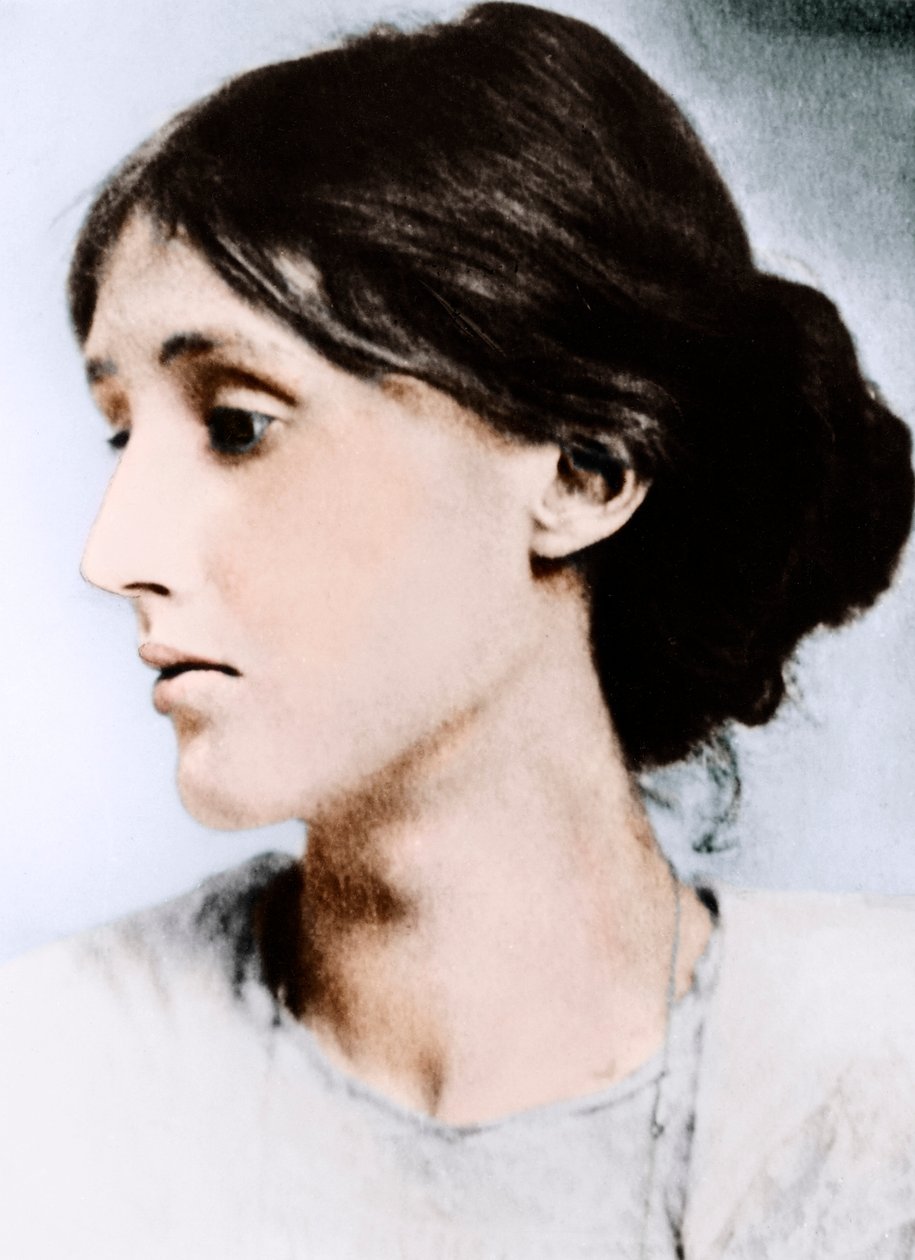 Virginia Woolf , engelsk forfatter, essayist og kritiker, tidlig på 1900-tallet av Unbekannt