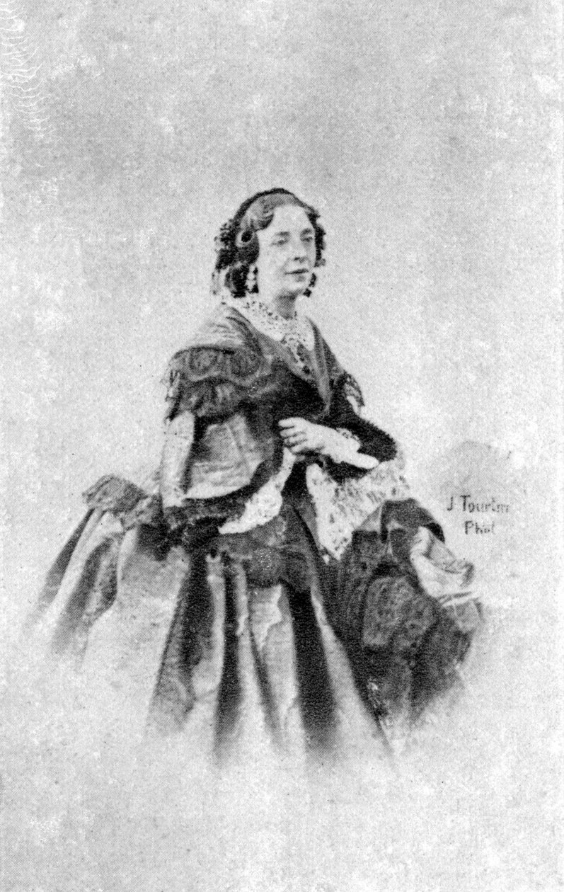 Virginie Dejazet , fransk skuespillerinne, c1845-1875 av Unbekannt