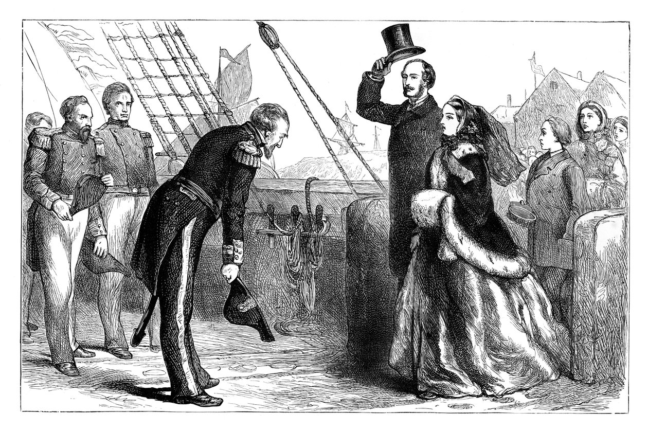Besøk av dronningen og prins Albert til Resolute, 1856, c1888 av Unbekannt