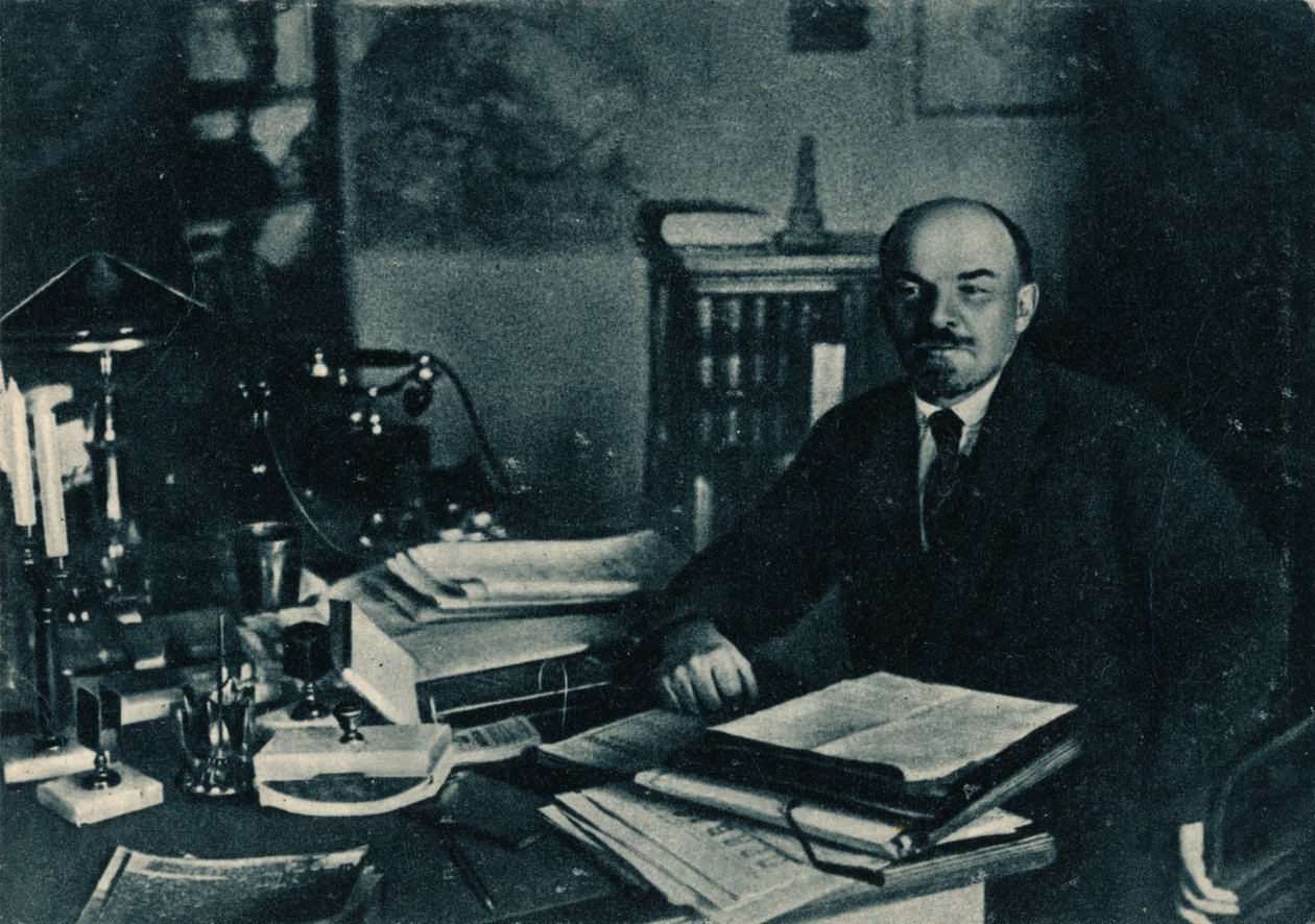 Vladimir Ilich Lenin, russisk bolsjevikleder, Moskva, Russland, 7. oktober 1922 av Unbekannt