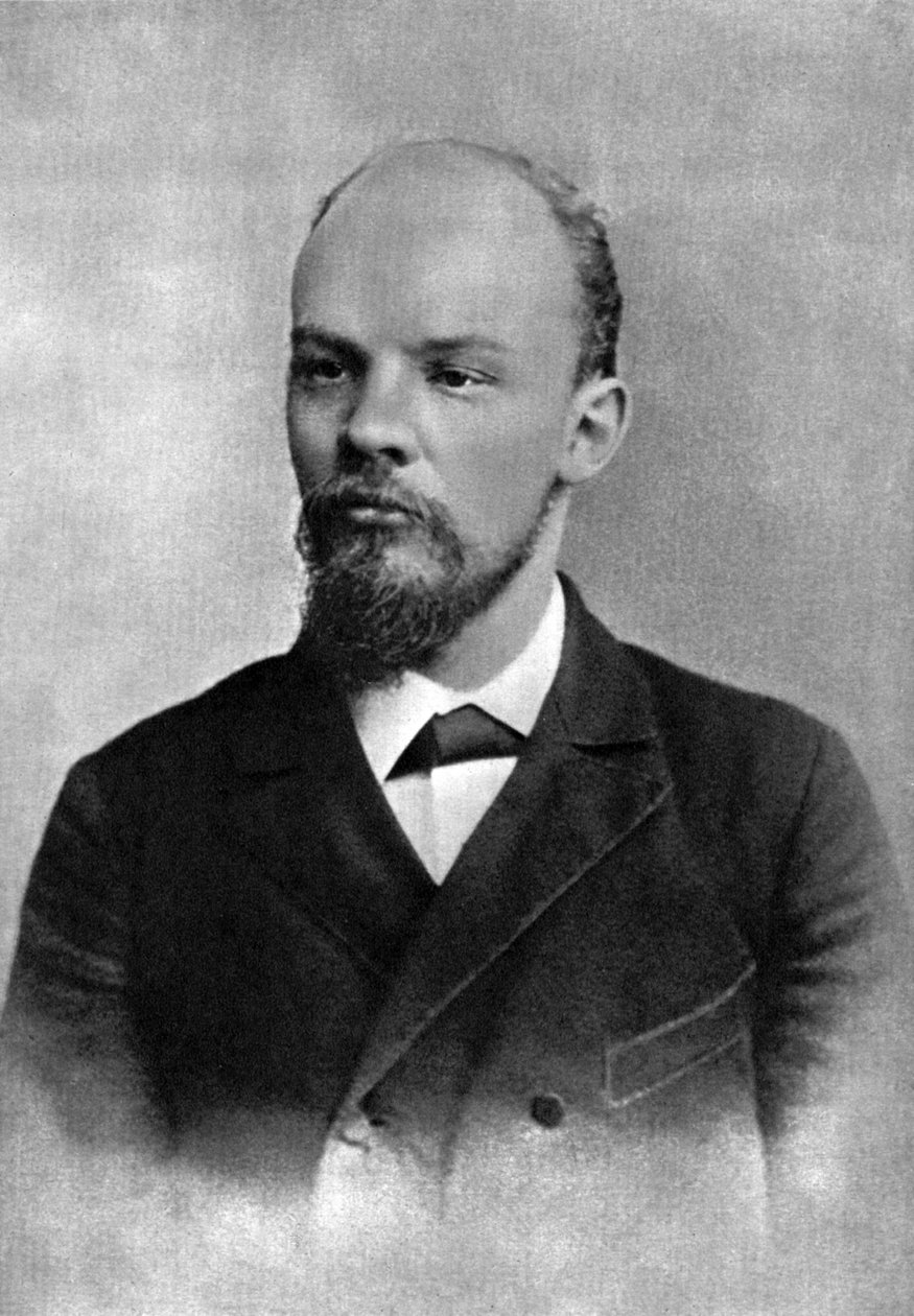 Vladimir Ulyanov Lenin, russisk bolsjevikrevolusjonær, St Petersburg, Russland, februar 1897 av Unbekannt