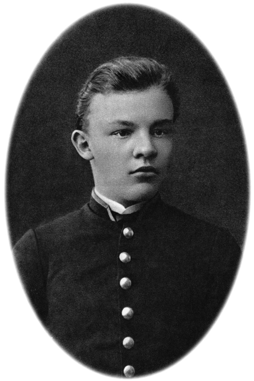 Vladimir Ulyanov Lenin som grammatikkskoleelev, Simbirsk, Russland, 1879 av Unbekannt