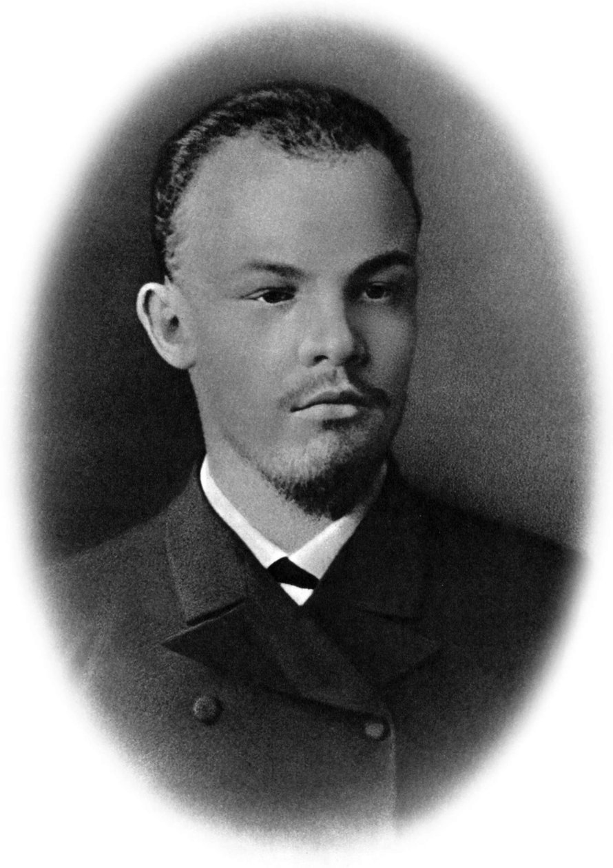 Vladimir Ulyanov Lenin som student, Samara, Russland, 1890 av Unbekannt