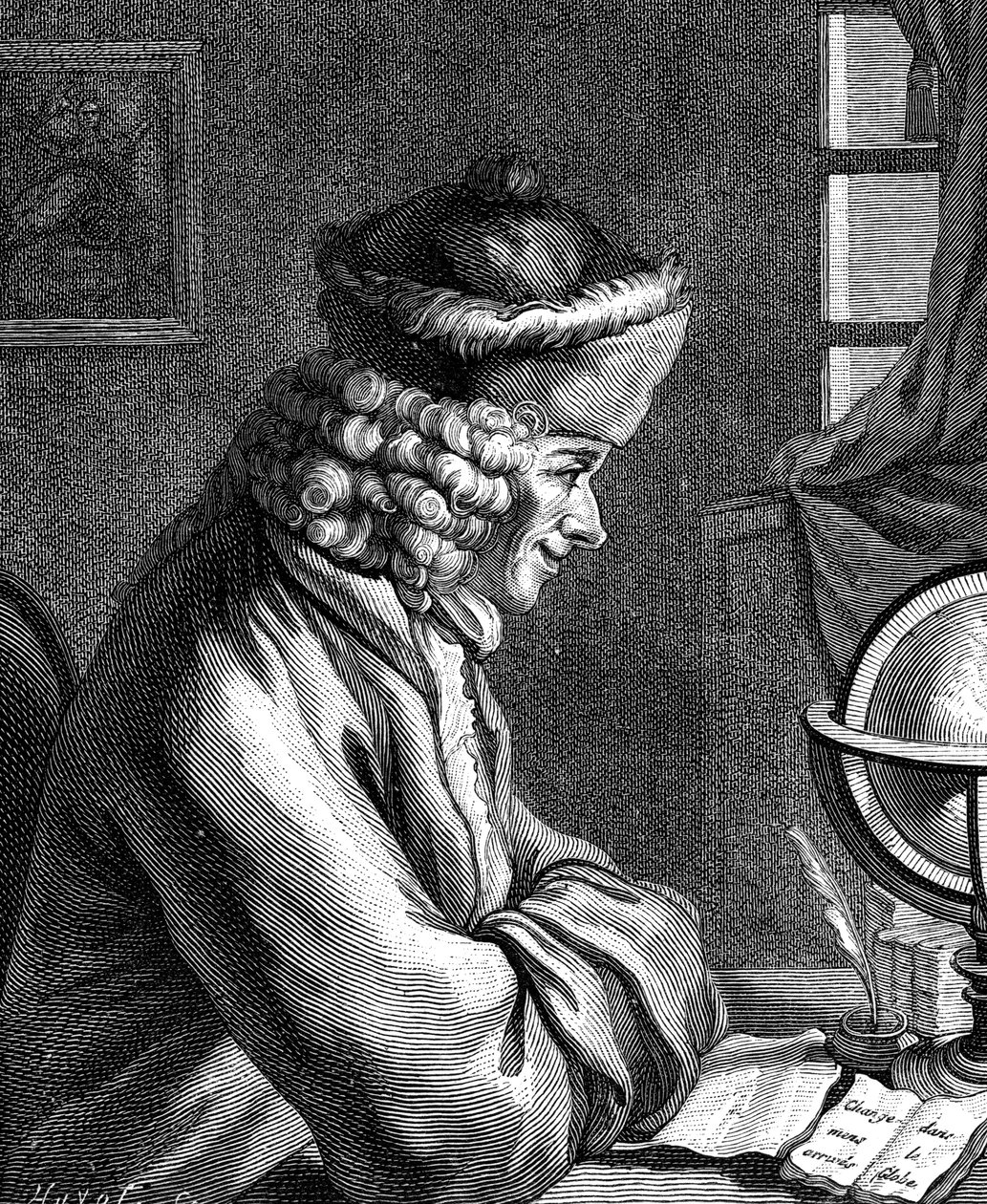 Voltaire , fransk forfatter, dramatiker, satiriker og bokstavmann fra 1700-tallet av Unbekannt