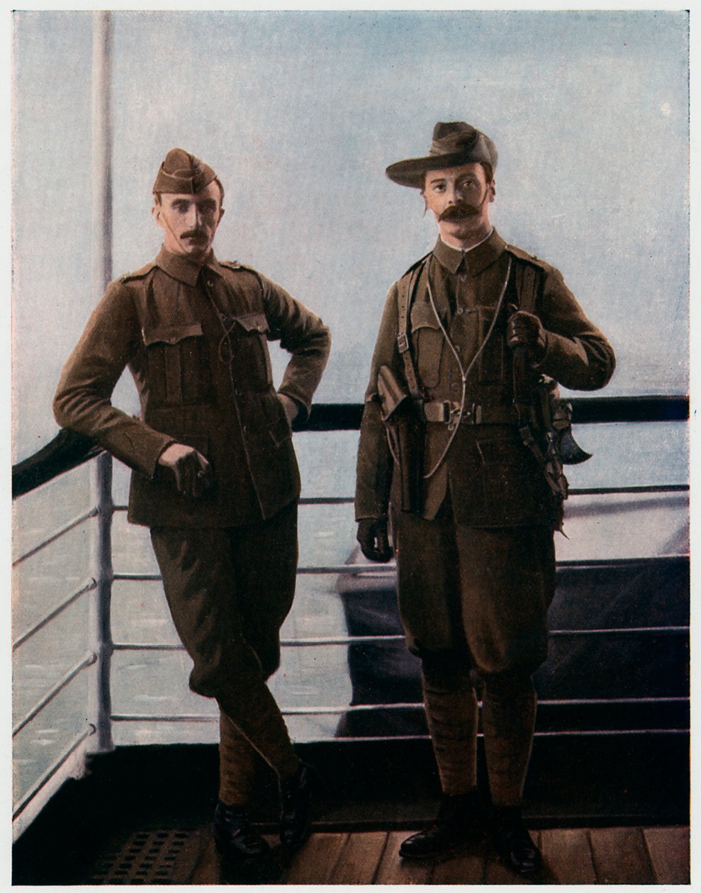 Frivillige om bord på skipet for Boer War, 1900 av Unbekannt