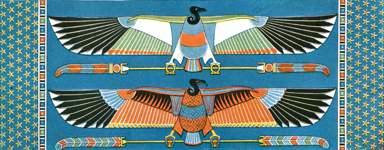 Gribbtakdekorasjoner, Philae, Egypt, 1928. av Unbekannt