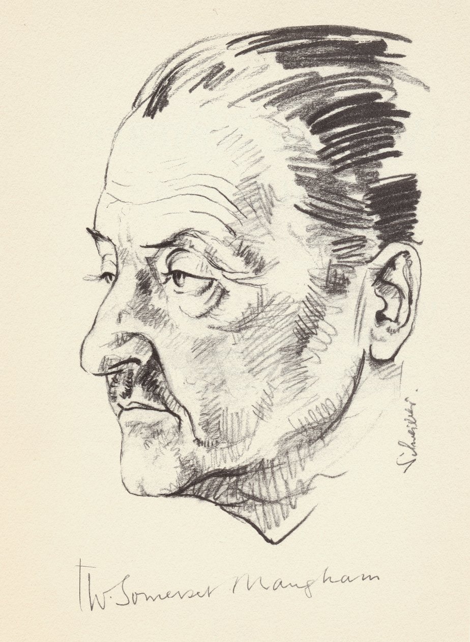 W Somerset Maugham , britisk forfatter, ca 1930-tallet av Unbekannt