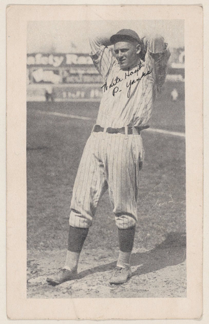 Waite Hoyt, P. Yanks, fra baseball stripekort W575-2, ca. 1921-22. av Unbekannt