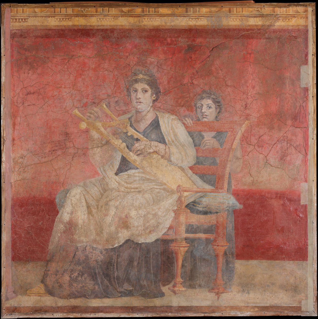 Veggmaleri fra rom H i villaen til P. Fannius Synistor på Boscoreale, ca. 50-40 f.Kr. av Unbekannt